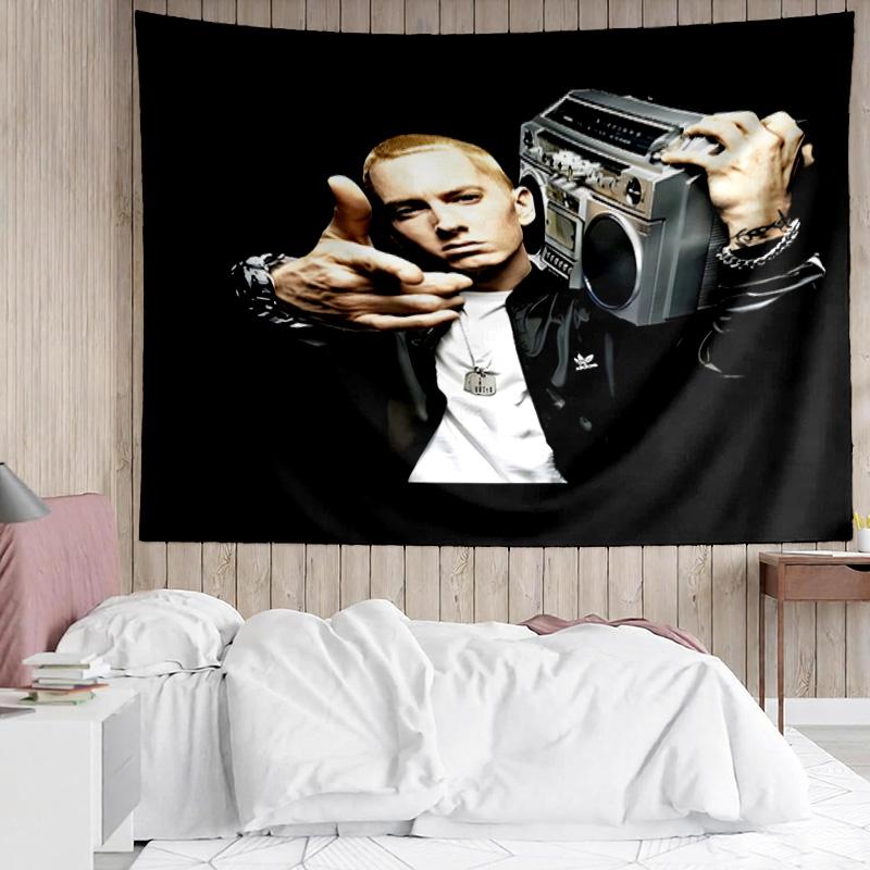 Eminem Tapestry for Bedroom Aesthetic Classroom Tapestries Wall Hanging for Living Room Dorm Office,Ideal Creative Gift