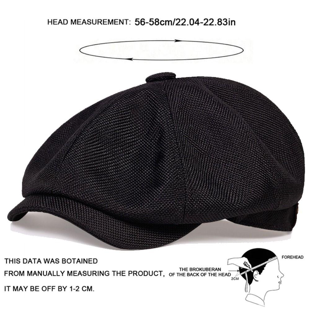 Autumn Winter Casual Men Newsboy Hat Retro Classic Beret Hats Warm Street Caps Unisex
