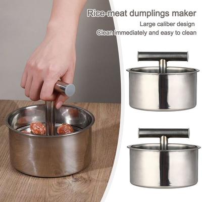 Ручной пресс для фрикаделек из нержавеющей стали, новый формовщик фрикаделек для домашнего хозяйства