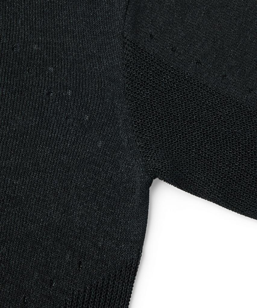 Hellinogseuweeo Eclipse Hole Layer Knit_Black