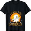 Классическая женская футболка I Found This Humerus Funny Skeleton Pun Shirt Милая Уникальная Новая Графическая Футболка для Женщин Мужчин Футболка Черная