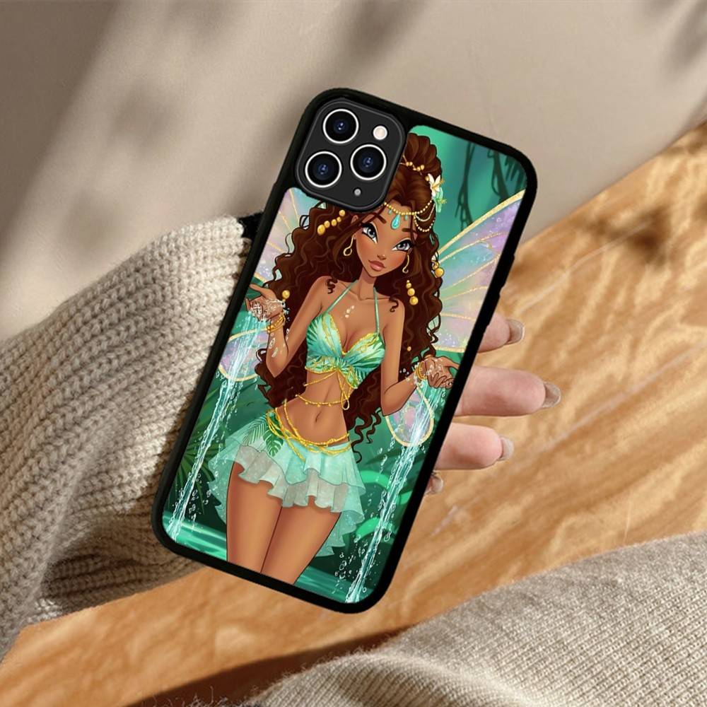 Девочка Winx Clubs PC+TPU Ударопрочный Защитный Чехол Для Телефона Для iPhone17 14 15 16 Pro max 13 12 11 17 Air