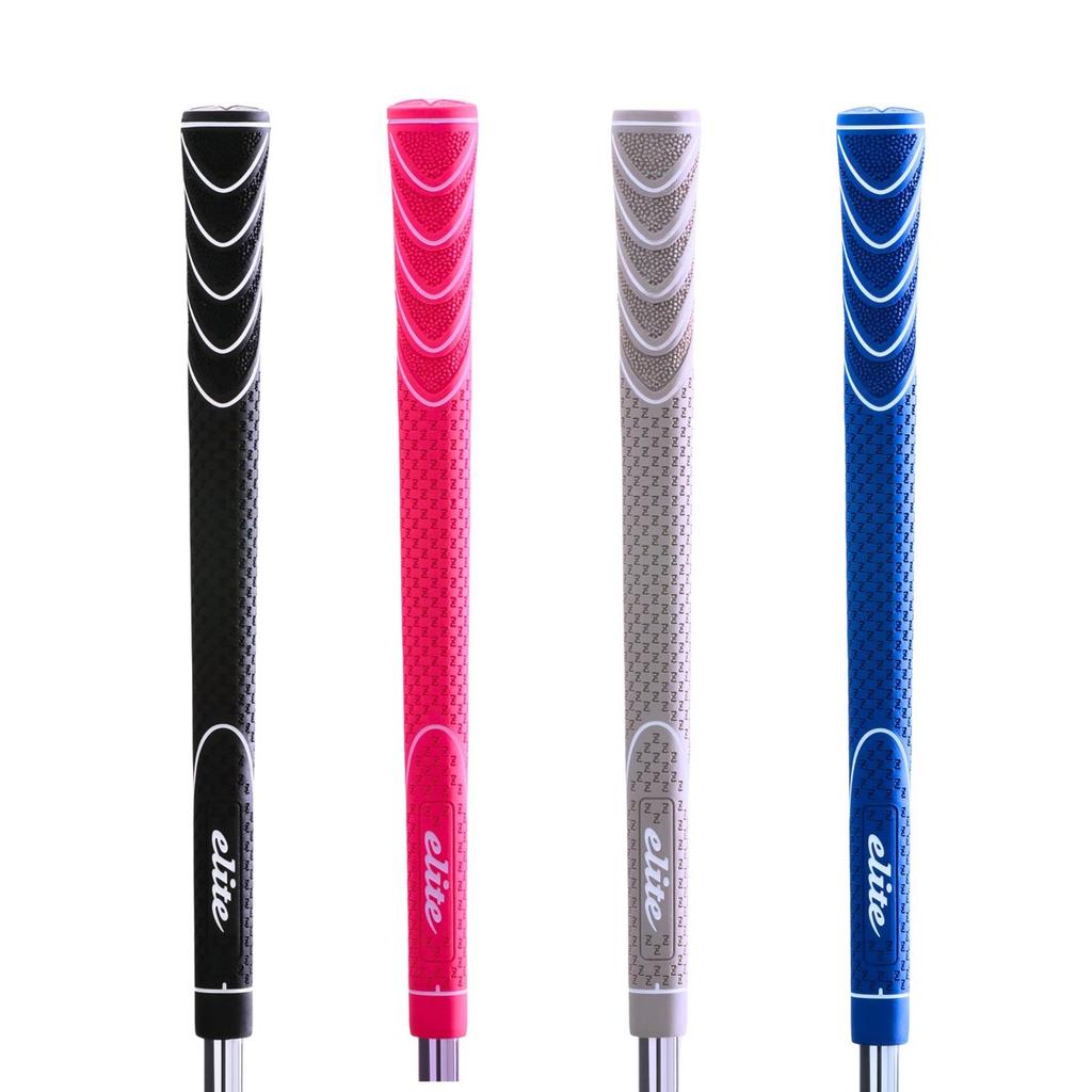 Гольф-грипы elitegrips STINGRAY SLIM, Розовые, Круглые (Нет бэклайна), Набор из 10 штук, Бесшовные резиновые ручки