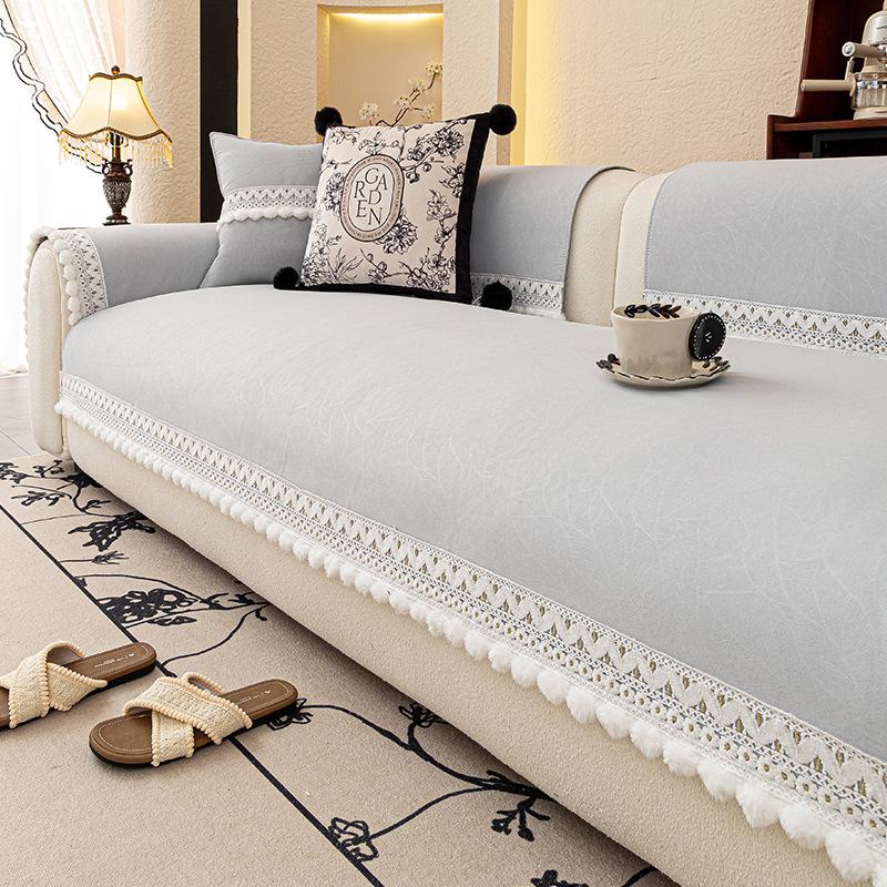 Подушка для дивана «Французский крем», Универсальная для всех сезонов, Новая подушка для сиденья, Цельный чехол для подушки дивана