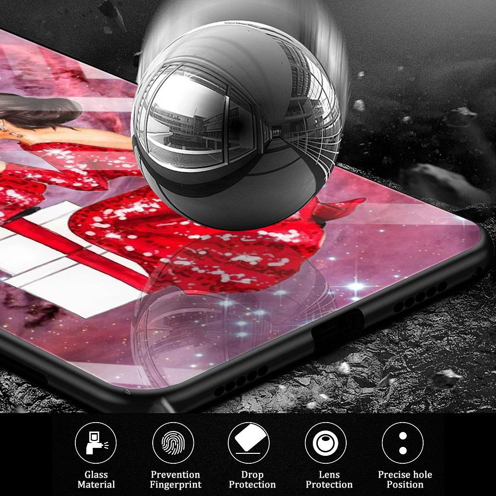 Чехол из закаленного стекла для девочек, супер мам, женщин, для Samsung Galaxy S21 S20 FE Note 20 Ultra 10 Lite 9 S10 S9 Plus S10e