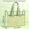 Large transparent PVC file folder, Expandable portable document organizer for school & office