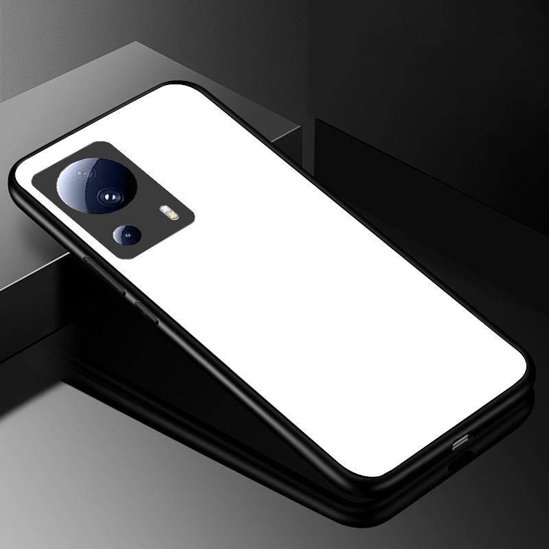 Закаленное Стекло Чехол для Xiaomi 13 Lite 5G Обложка 13Lite Расписной Жесткий Чехол для Телефона Xiaomi Mi 13 Lite Бампер из ТПУ Xiaomi13Lite
