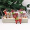 Christmas Tree Cute Elk Decorations Hanging Pendant Soft Pottery Deer Craft Ornament Xmas Ornaments for Home New Year