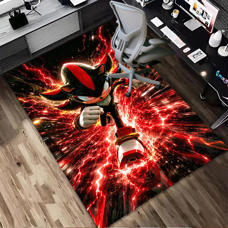 Dark Sonic Living Room Nonslip Area Rug Soft Carpet For Bedroom Game Playroom Sofa Office Home Decor Doormat Christmas Gift C922481