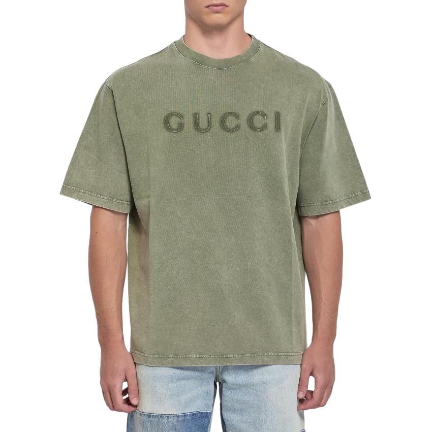 Gucci Футболка из джерси с принтом логотипа 798115-XJHDF-3266