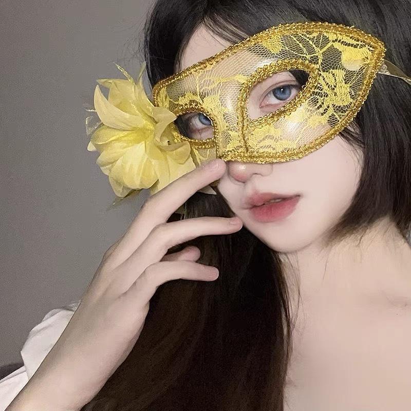 Маска Шар Цветочная Маска Полая Кружевная Сексуальная Маска Воздержания Ниша Секс Взрослые Вечеринки Аксессуары