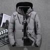 Mens Short Winter Down Jacket Outdoor Casual Multi-pocket Hooded Warm Coat EUR Sizes