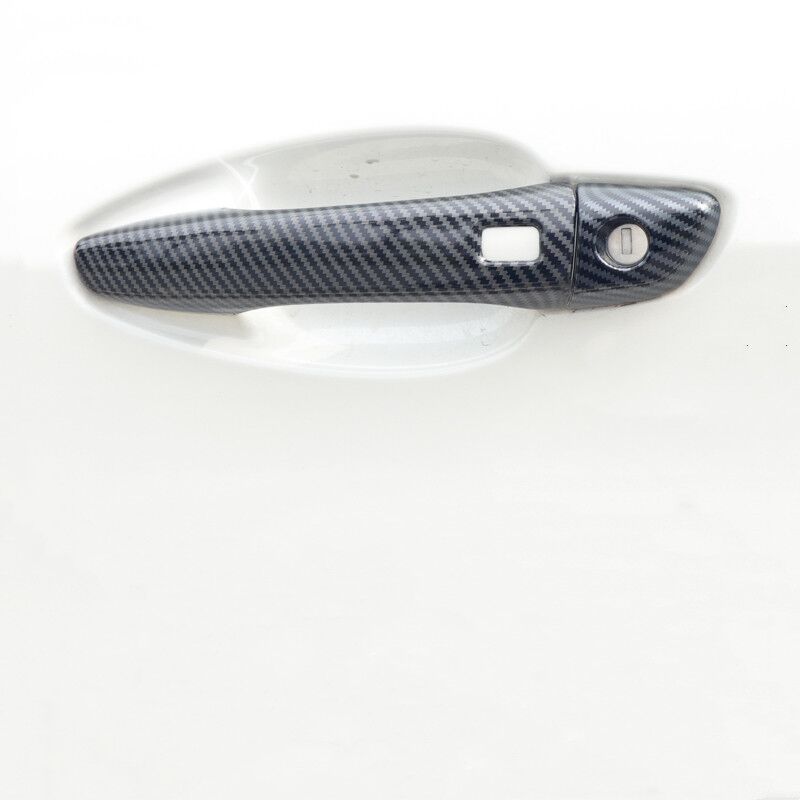 Carbon Fiber Chrome Car Door Handle Cover Trim Sticker For Citroen DS7 Crossback 2018 Styling Auto