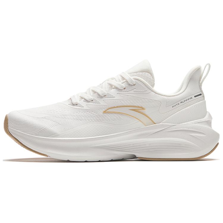 New Anta Cushioning, Wear Resistant Low Top Running Shoes Women's Paper Sand White 122415522-1
