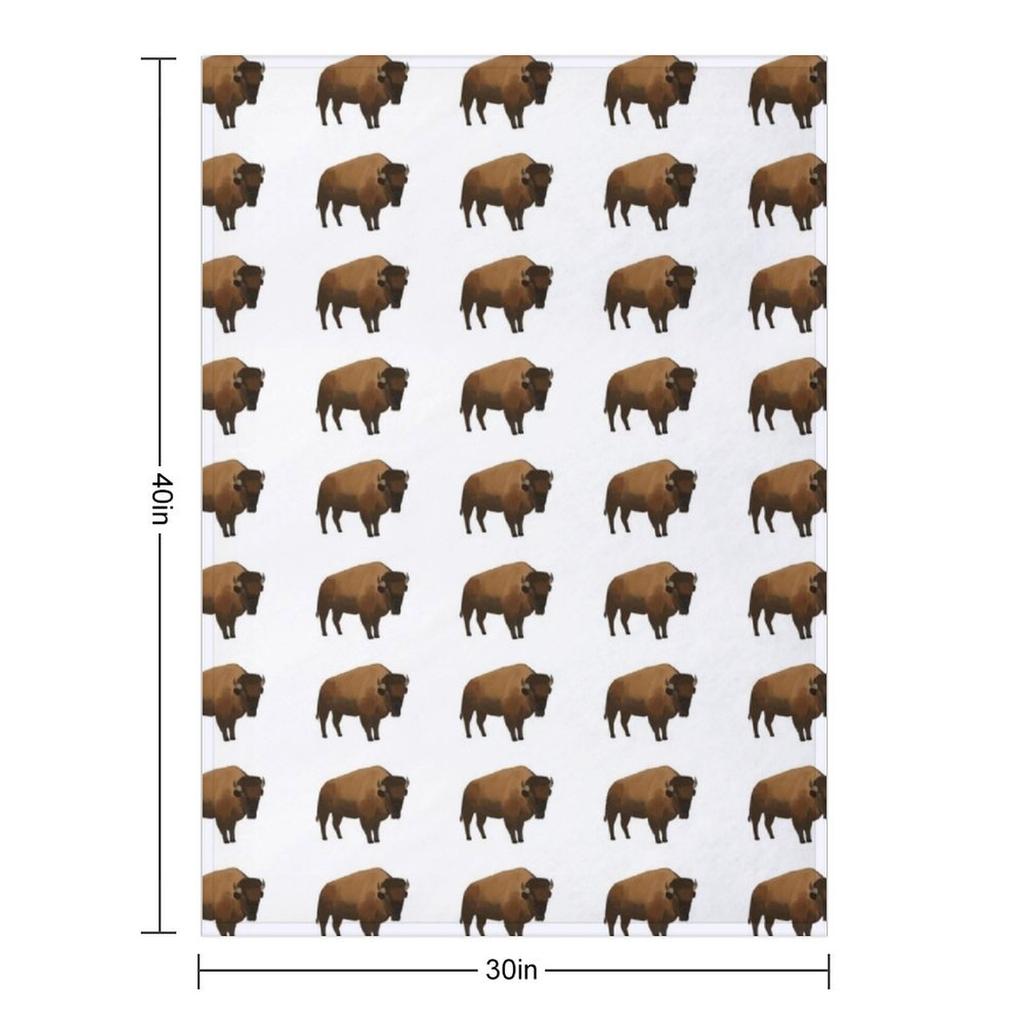 Bison Throw Blanket Thin Single Decorative Sofas Custom Blankets