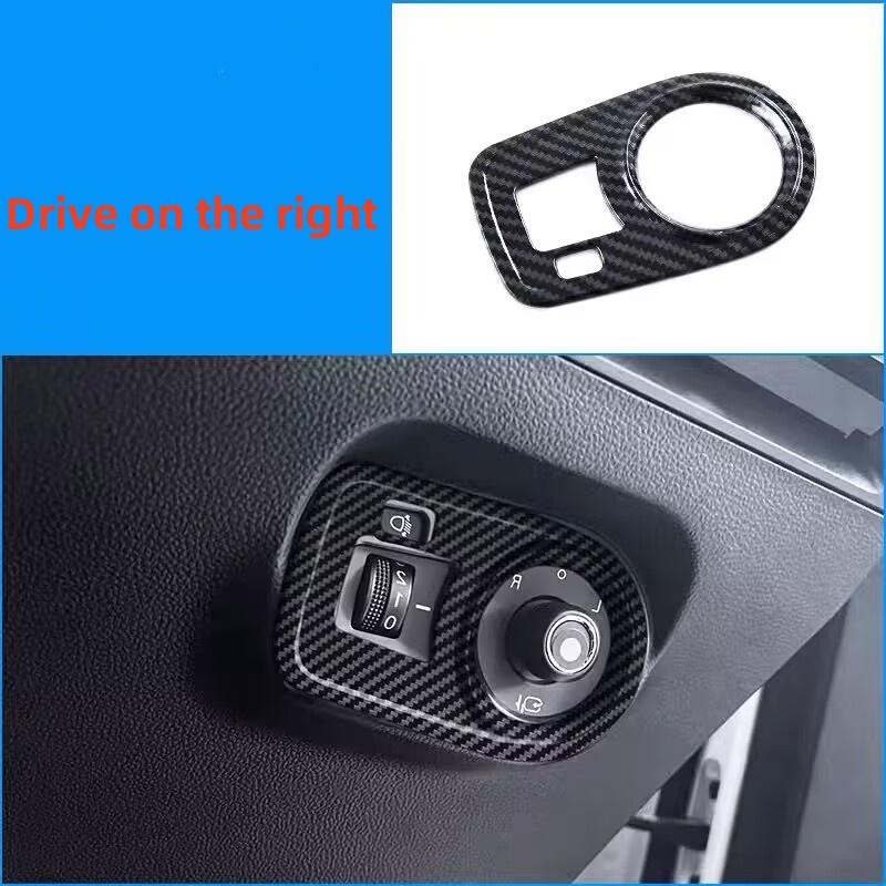 LHD/RHD Car Window Control Lift Panel Cover Sticker Carbon Fiber 4pcs for MG4 MG 4 EV Mulan 2023- 2024 Acc. hga6