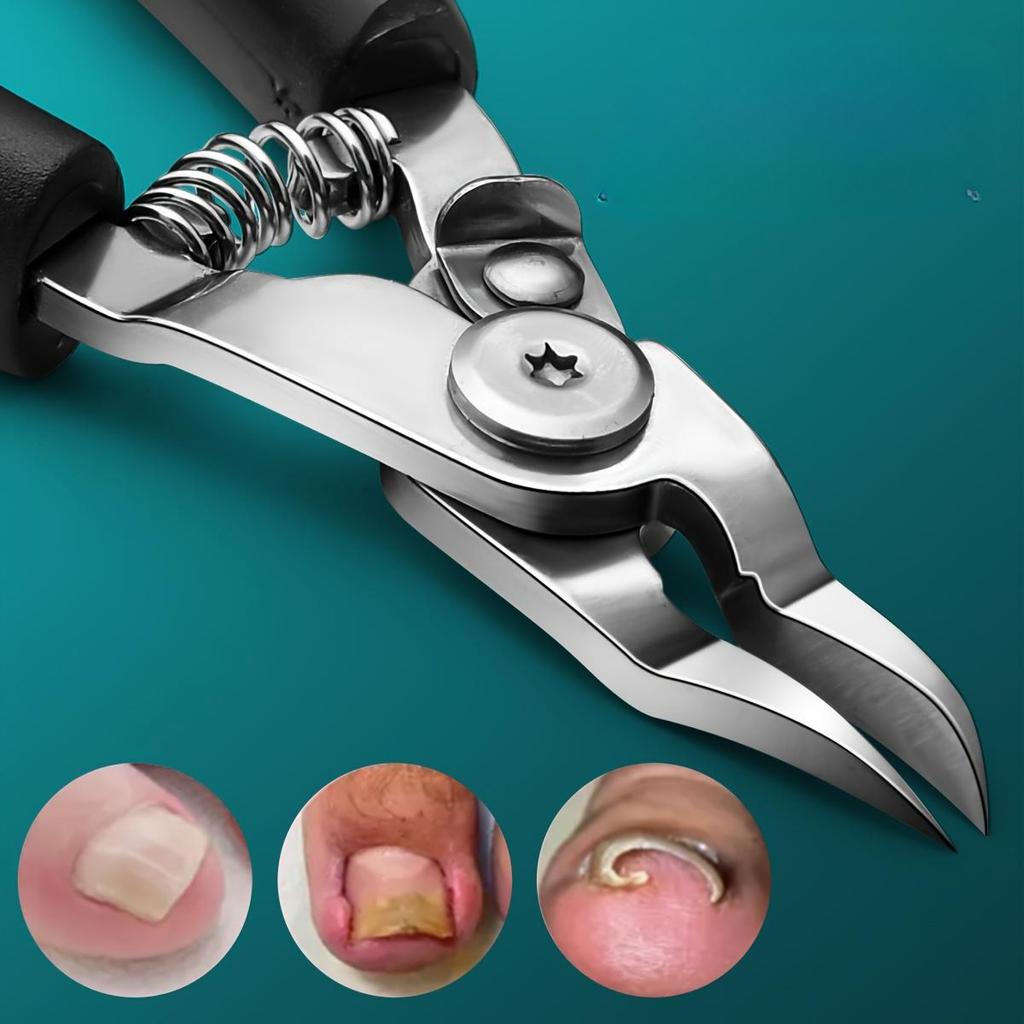 Кусачки для ногтей из нержавеющей стали с изогнутым лезвием и удобной рукояткой