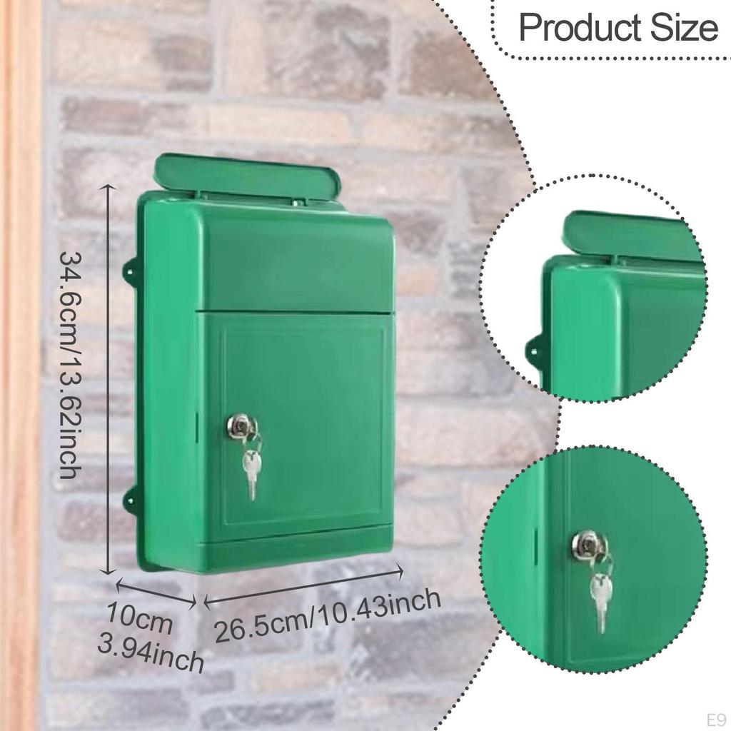 Large Capacity Wall-Mounted Drop Box with Key Access for School And Office Use