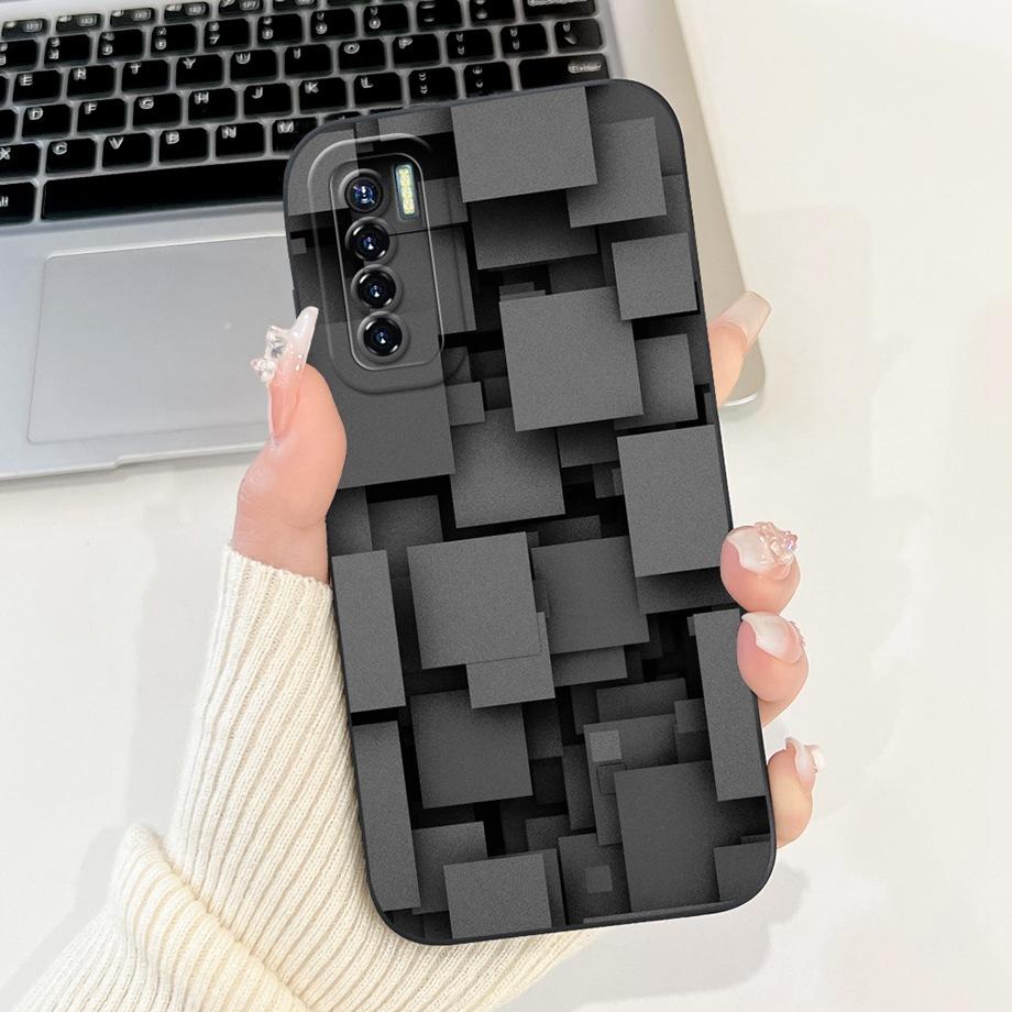 Для Tecno Camon 17 17P 17 Pro Чехол Мягкий Силикон Капа Готический Стиль Мультяшный Панда Цветок Задняя Крышка Для CG6 CG6j CG8 CG8h CG7