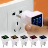 EU Plug Digital Voltmeter Universal Car Motorcycle Detector New Test Indicator Light Voltmeter