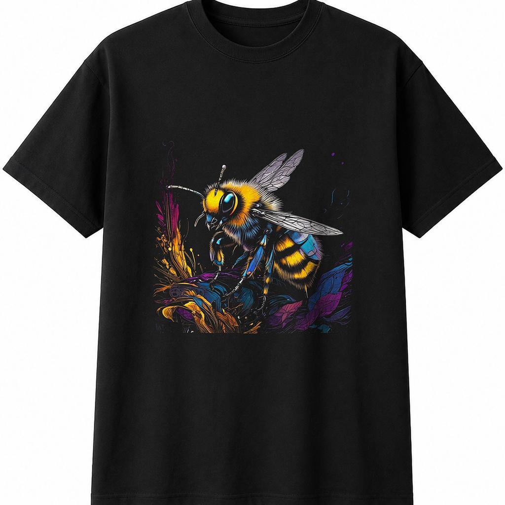 Colourful Bumblebee Nature Mens Womens T-Shirt Insect Unisex Novelty Gift Tee