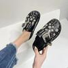 Fashion Summer Women Slippers Platform Rivets Punk Rock Leather Mules Creative Metal Fittings Casual Party Shoes Female Outdoor Slides