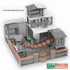 Вторая мировая война MOC Руины Строительные Блоки Разрушенный Дом Военная Сцена Перестрелка Страж Заброшенная Стройка Кирпичи Сборка Игрушки Подарок для Мальчиков
