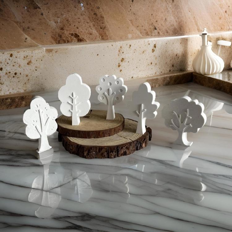 Unique Candle and Soaps Molds Multi Size Silicone Tree Shapes Molds for Artisanal Candle and Soap Creation