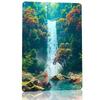 Waterfall D Texture Metal Poster Customized Wall Art Tin Sign Gift for Mancave Home Decor Living Room Bedroom Accessories House