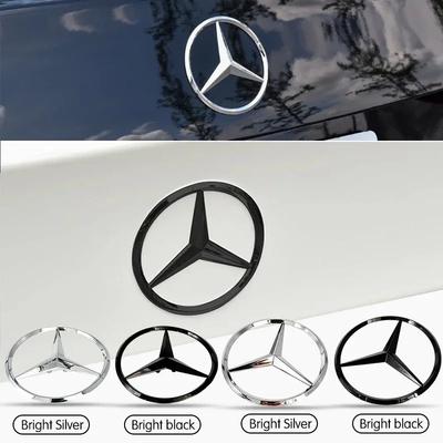 C200 E200 Для Mercedes Benz Для Mercedes Benz C177 CLA 2014-2019 Год 3D ABS серебристый/Черный автомобиль задний Хвост Багажник эмблема значок наклейка
