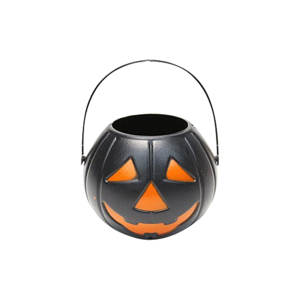 6 шт. Хэллоуин портативное ведро детский трюк или держатель для конфет ведро пластиковый держатель для конфет для детей трюк, украшения на Хэллоуин