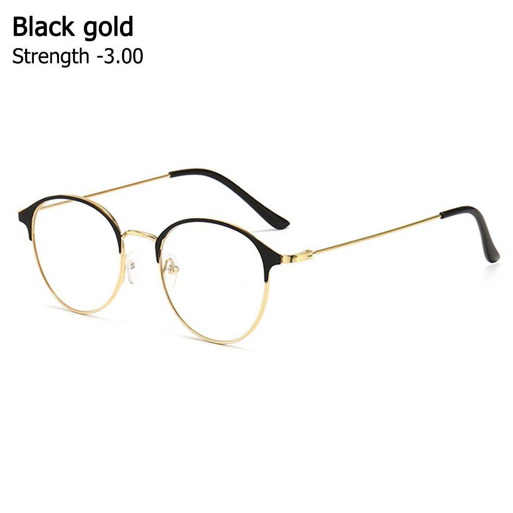 Unisex Metal Round Frame Classic Myopia Glasses Eyeglasses Optical Glasses Eyewear