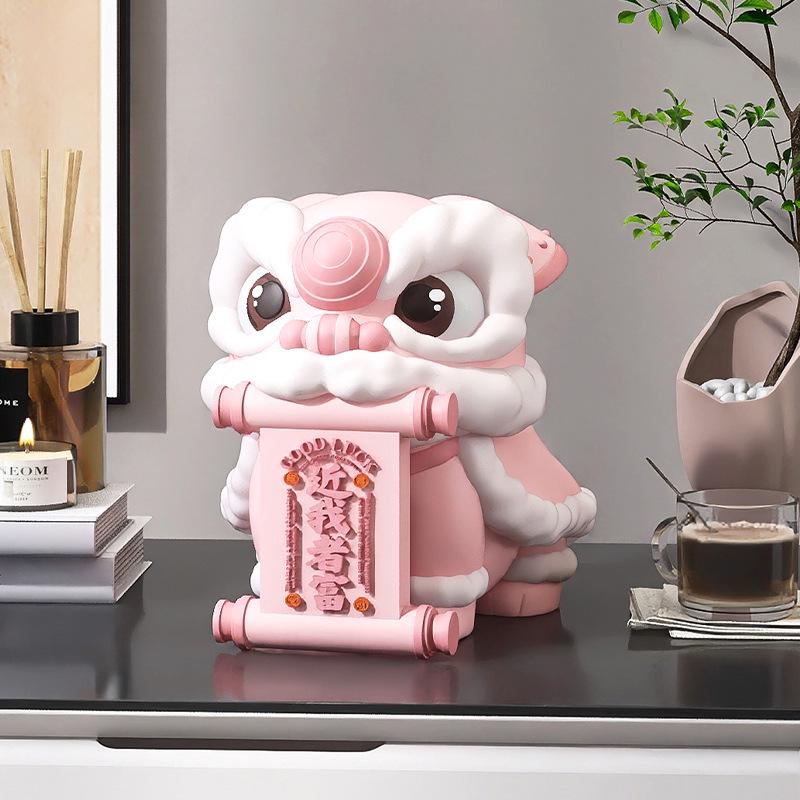 Festive Lion Wine Cabinet Decoration – Perfect for Living Room, Desks, Birthdays, or Housewarming Gifts