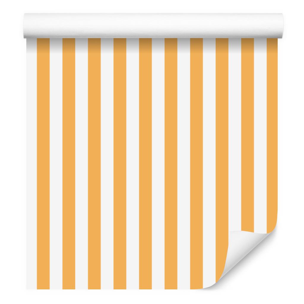 Striped Wallpaper Cream, White and Gold for Living Room and Bedroom 50x1000