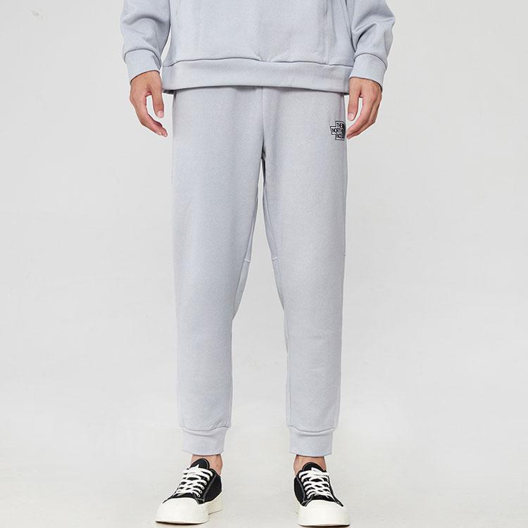 THE NORTH FACE Knitted Sweatpants Men's Gray Thickened Cuffed Pants NF0A5B31-DYX