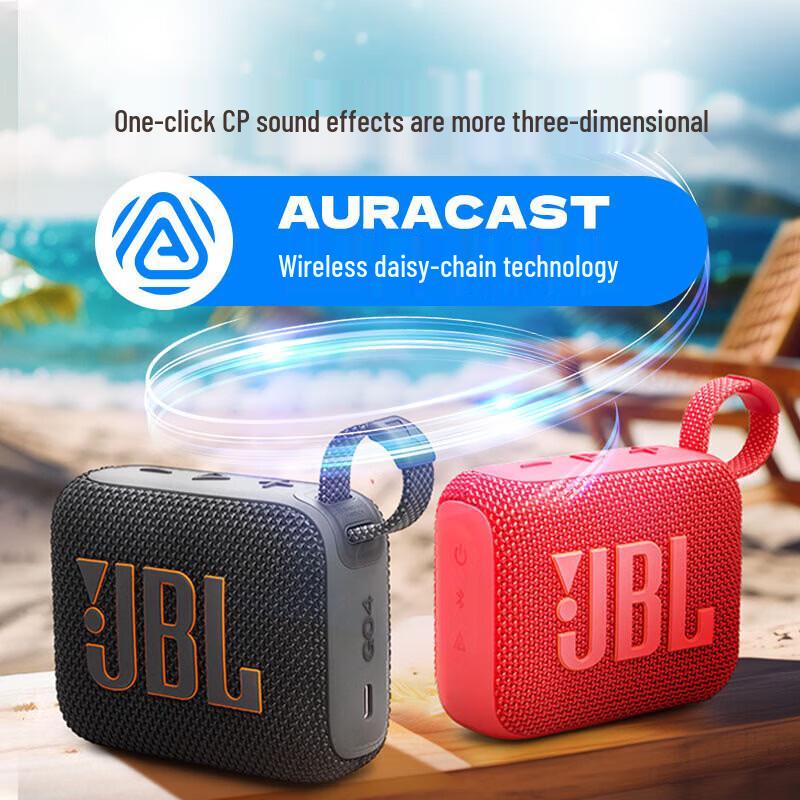 JBL Портативная Bluetooth-колонка GO4, штекер CN (адаптер в комплекте)