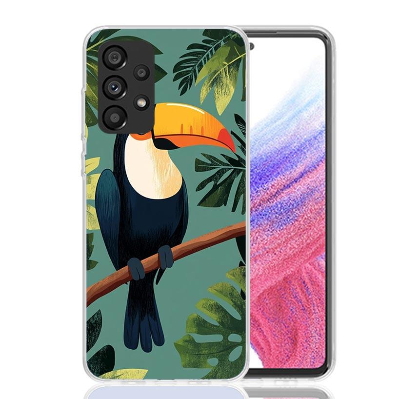 Tropical Toucan Phone Case For Samsung Galaxy A17 A16 A14 A15 A13 A57 A56 A54 A55 A53 A37 A36 A34 A35 A33 A26 A24 A25 A23 Galaxy