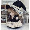 Niannyyhouse Одежда для куклы 20 см, Костюм маленькой ведьмы, Шляпа, Платье, Нижняя юбка, Хлопковая одежда для куклы для плюшевых игрушек