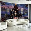 TOKYO REVENGERS Wall Tapestry Aesthetic Wall Hanging Printed Fabric Blanket Decorative Tapestries for Bedroom Living Room Home Decor