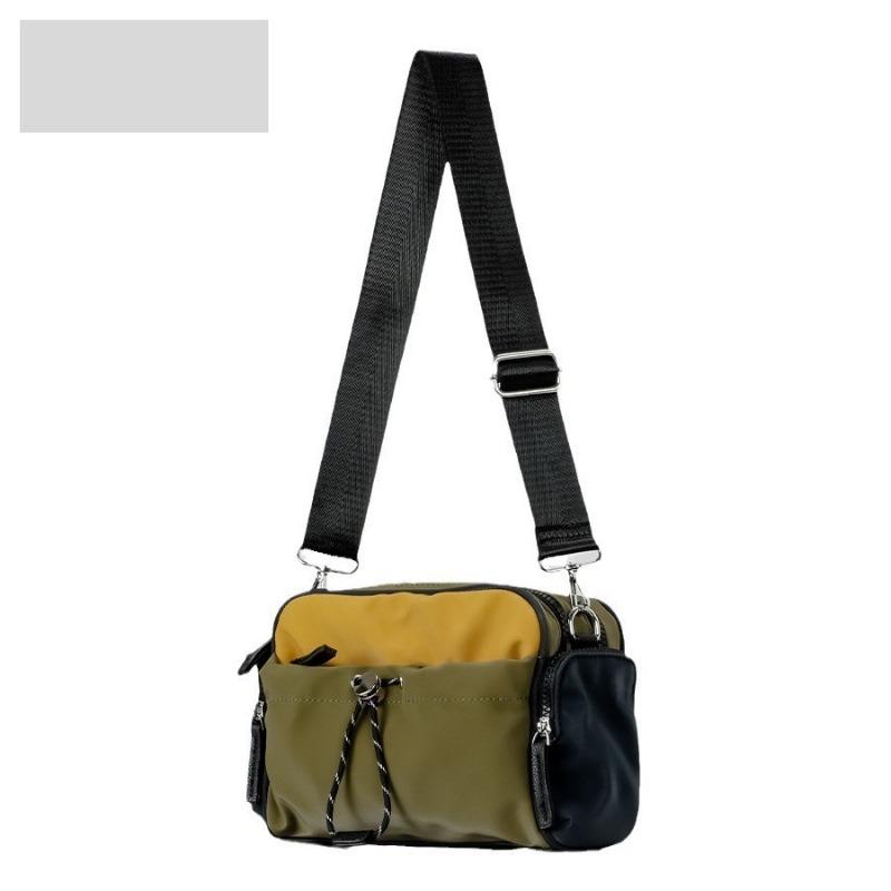 Fashion Contrast Color Single Shoulder Crossbody Bag Women's Lightweight Outdoor Handbag Men's Casual Cargo Wind Mobile Phone Bag
