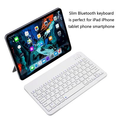Ультратонкая складная Bluetooth-клавиатура, портативная перезаряжаемая через USB-C универсальная беспроводная мини-клавиатура для iPad, планшета, смартфона
