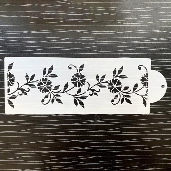 16 шт ПЭТ трафареты для торта с антипригарным покрытием уникальный домашний коврик для украшения ресторана