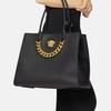 Versace La Medusa Классическая однотонная большая сумка-тоут на цепи для поездок на работу Модная женская сумка-тоут Черный 1004462-DVIT2T-1B00V