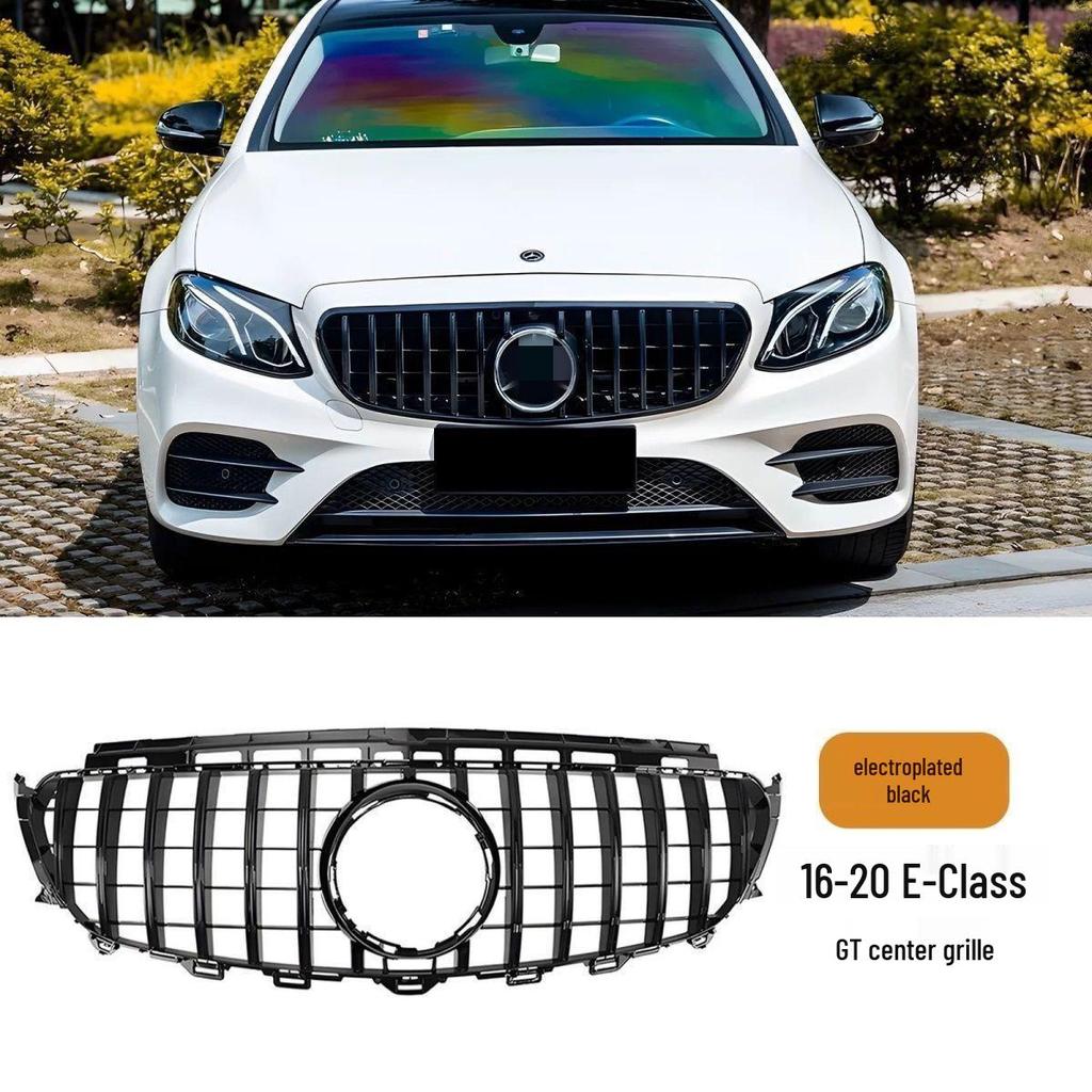 Совместимо с Mercedes-Benz E-Class W212/W213 E300L/E260L/E200L - Решетка радиатора AMG GT с вертикальными планками.