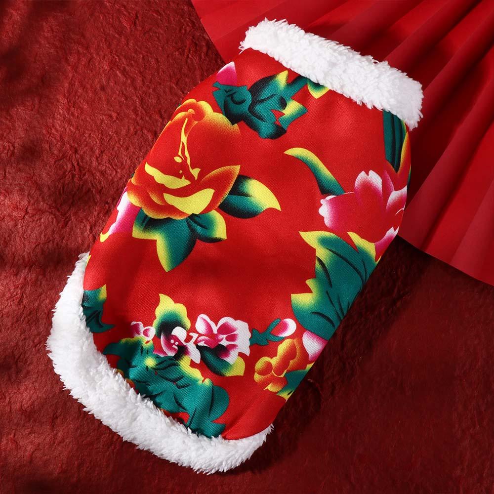 Soft Cats Warm Apparel Jubilant Flowered Cotton Jacket Dog Coat Small Dog Clothes Puppy