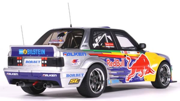 Kyosho OttO mobile BMW E30 V8 Дрифт Готовая Миниатюрная Машина OTM486 1/18 (Синий/Серебристый)