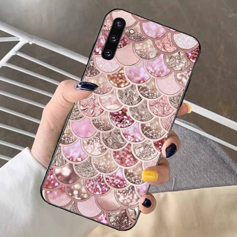 YNDFCNB Mermaid Fish Scale Phone Case for Redmi Note 8 7 9 4 6 Pro Max T X 5A 3 10 Lite Pro