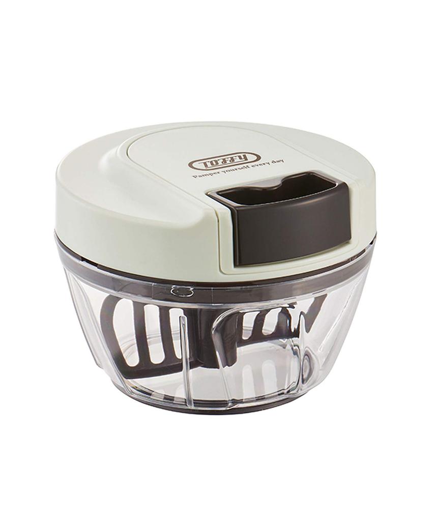 Handy Chopper Mini II Не требуется источник питания Ручной кухонный комбайн Измельчитель Измельчитель Блендер Стильный Милый Простой [Toffy] K-HC5 (Пепельно-белый)
