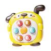 2-In-1 Mole Beating Whistle Toy Cartoon Dog Milk Tea Cup Push Button Handheld Game Machine Portable Travel Toddlers Educational Press Button Toy