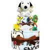 KanonBabys Diaper Cake for Boys and Baby Shower 2 S 3001 Girls, Snoopy, Gift, Tier, Size,